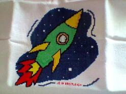 Cross stitch square for Archey B's quilt