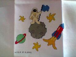 Cross stitch square for Archey B's quilt