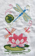 Cross stitch square for Alicia's quilt