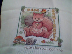 Cross stitch square for Matthew W's quilt