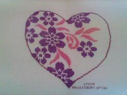 Cross stitch square for Amana J's quilt