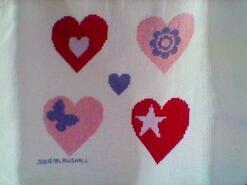 Cross stitch square for Amana J's quilt