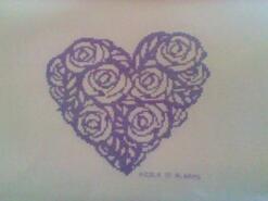Cross stitch square for Amana J's quilt
