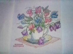 Cross stitch square for Amana J's quilt