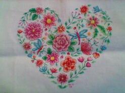 Cross stitch square for Amana J's quilt