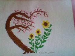 Cross stitch square for Amana J's quilt