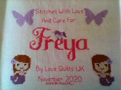 Cross stitch square for Freya T's quilt