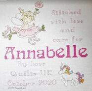 Cross stitch square for Annabelle S's quilt