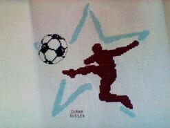 Cross stitch square for Luke M's quilt