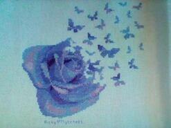 Cross stitch square for V's quilt