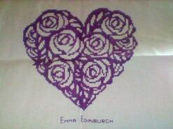 Cross stitch square for V's quilt