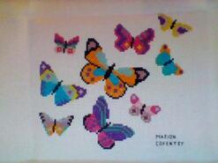 Cross stitch square for V's quilt