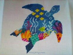 Cross stitch square for Sailer's quilt