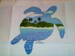Cross stitch square for Sailer's quilt