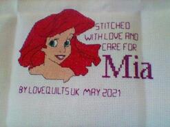 Cross stitch square for Mia Y's quilt