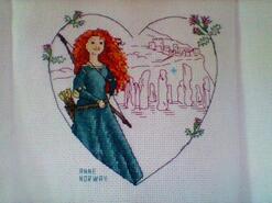 Cross stitch square for Mia Y's quilt