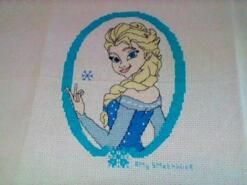 Cross stitch square for Mia Y's quilt