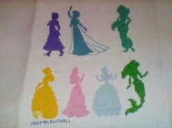 Cross stitch square for Mia Y's quilt