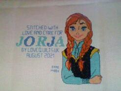 Cross stitch square for Jorja B's quilt