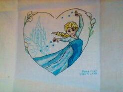 Cross stitch square for Jorja B's quilt