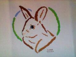 Cross stitch square for Penelope P's quilt