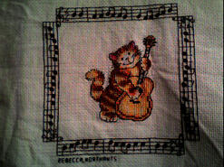 Cross stitch square for Skyla C's quilt