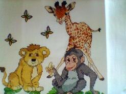 Cross stitch square for Noah N's quilt