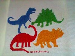 Cross stitch square for Charlie C's quilt