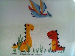 Cross stitch square for Charlie C's quilt