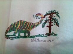 Cross stitch square for Charlie C's quilt