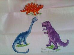 Cross stitch square for Charlie C's quilt