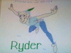Cross stitch square for Ryder M's quilt