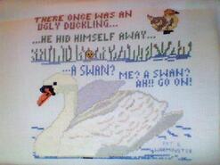 Cross stitch square for Ryder M's quilt