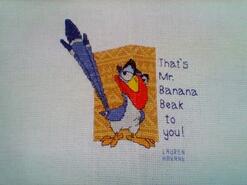 Cross stitch square for Ryder M's quilt