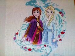 Cross stitch square for Sophia-Grace's quilt