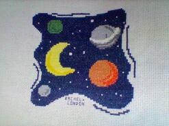 Cross stitch square for Carter L's quilt