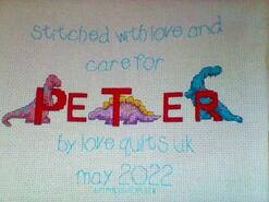Cross stitch square for Peter H's quilt