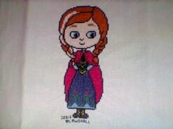 Cross stitch square for Jessica E's quilt