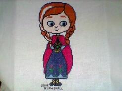 Cross stitch square for Ffion W's quilt