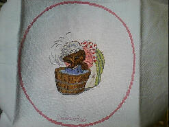 Cross stitch square for Donna B's quilt