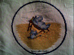 Cross stitch square for Mackenzie B's quilt