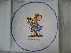 Cross stitch square for Donna B's quilt