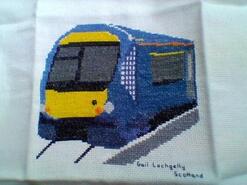 Cross stitch square for Ethan C's quilt