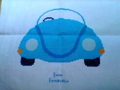 Cross stitch square for Ethan C's quilt