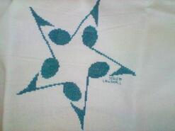 Cross stitch square for Edward T's quilt