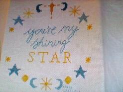 Cross stitch square for Edward T's quilt