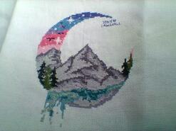 Cross stitch square for Abby R's quilt