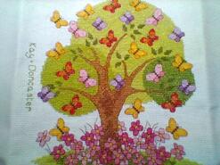 Cross stitch square for Abby R's quilt