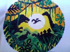 Cross stitch square for Jenson A's quilt