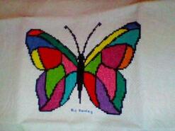 Cross stitch square for Emma K's quilt
